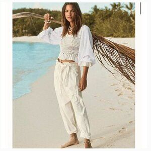 Free People Crochet Megan Top XS Retail $128